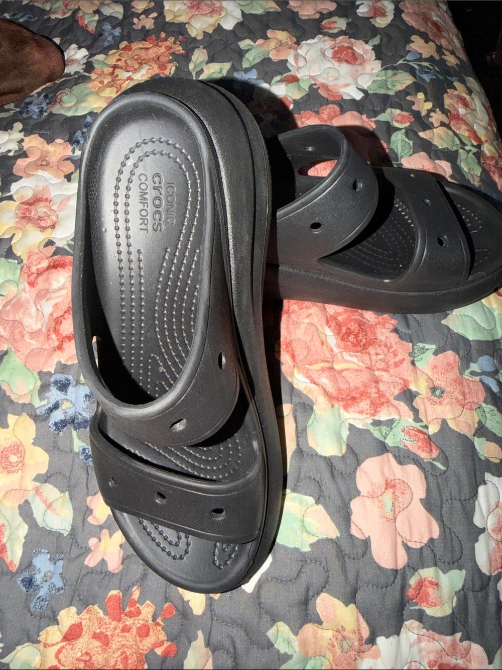 CROCS Black Platform Sandal Clogs
